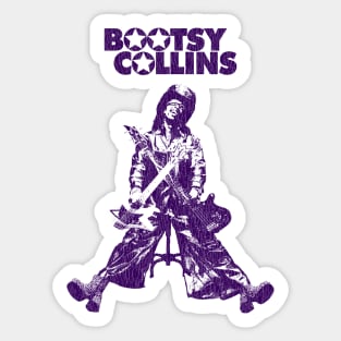 Retro Bootsy Collin 2 Guitar Sticker